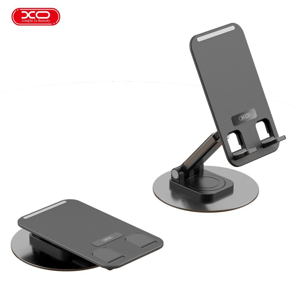 Подставка настольная для телефона XO C108 Small Disc Rotating 360° Metal  Phone Holder