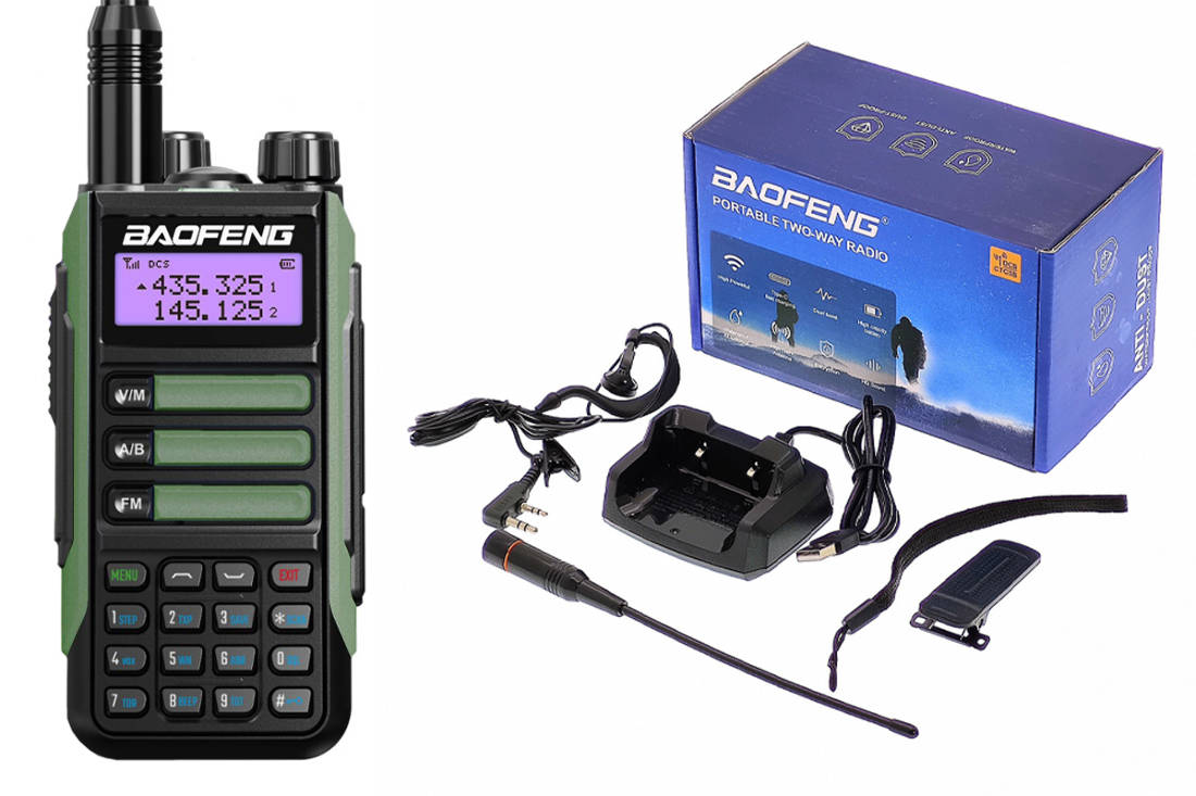 Рация Baofeng UV-16 Plus Зеленая (UHF/VHF) купить оптом в Екатеринбурге с  доставкой по всей России