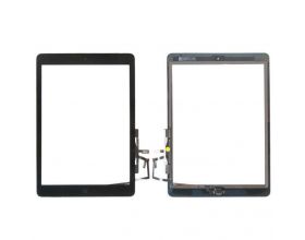 Тачскрин для iPad Air (A1474/ A1475/ A1476)/ iPad (2017) 9.7 (A1822/ A1823) с кнопкой Home + скотч (черный), org