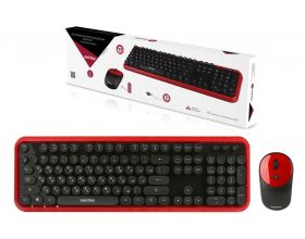 Комплект клавиатура+мышь беспроводной Smartbuy ONE 620382AG-RK (SBC-620382AG-RK) (черно-красный)