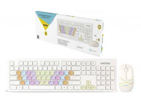Комплект клавиатура+мышь беспроводной Smartbuy ONE (SBC-218346AG-W) (белый)
