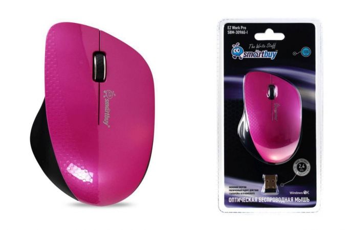 Мышь беспроводная Smartbuy ONE 309AG (SBM-309AG-I) (розовый)