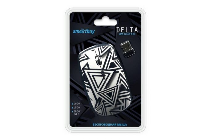 Мышь беспроводная Smartbuy ONE 327AG (SBM-327AG-D-FC) (принт Delta)