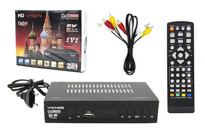 ТВ ресивер DVB-T2/C T777 T8000 DVB (Вариант 1 собор) (Wi-Fi)