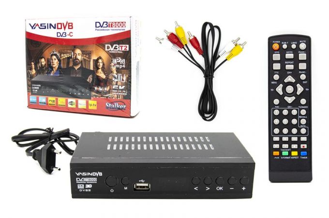 ТВ ресивер DVB-T2/C T8000 YASIN DVB (Вариант 2 Велеколепный век) (Wi-Fi)