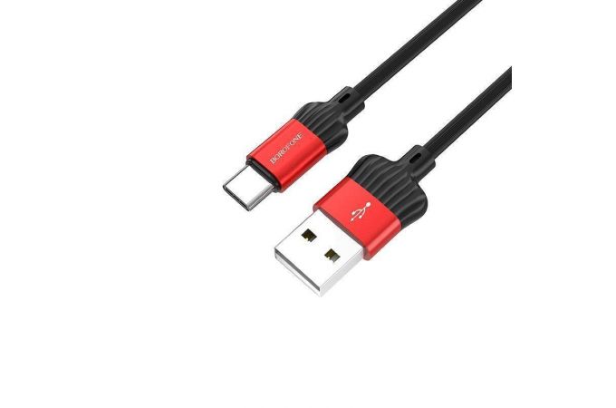 Кабель USB - USB Type-C BOROFONE BX28, 3A (красный) 1м