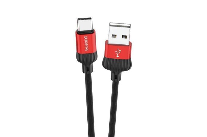 Кабель USB - USB Type-C BOROFONE BX28, 3A (красный) 1м
