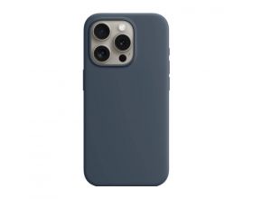 Чехол для iPhone 14 (6,1) Soft Touch MagSafe Storm Blue (темно синий)