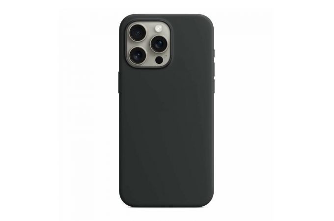 Чехол для iPhone 14 Pro (6,1) Silicone Case Soft Touch MagSafe Midnight (черный)