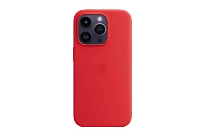 Чехол для iPhone 14 Pro (6,1) Soft Touch MagSafe Red (ярко красный)