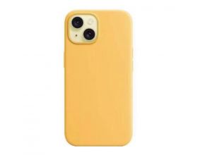 Чехол для iPhone 15 (6,1) Soft Touch MagSafe Sanshine (желтый)