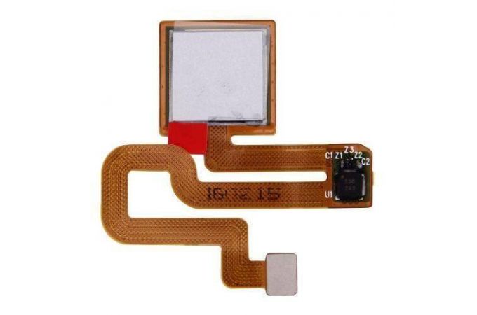 Шлейф для Xiaomi Redmi Note 3 на сканер отпечатка пальца (серебро)