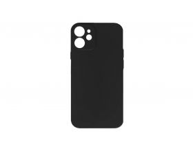 Чехол для iPhone 12 (5.4) тонкий с отверстием под камеру (черный)