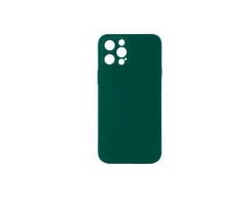 Чехол для iPhone 12 Pro (6,1) тонкий (темно-зеленый) с отверстием под камеры