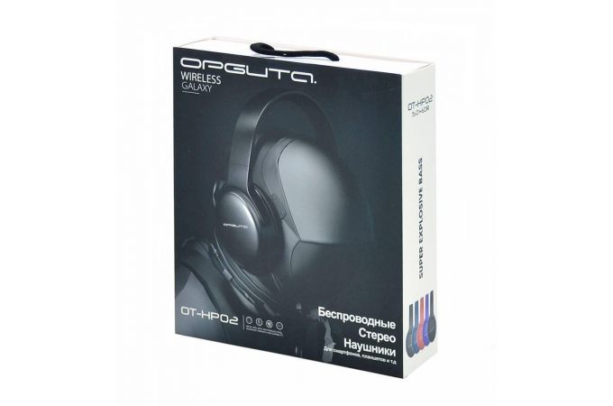 Наушники мониторные беспроводные Орбита OT-HP02 Bluetooth (черный)