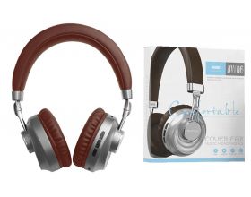 Наушники мониторные беспроводные EZRA BW06 Bluetooth (серебристо-коричневый)