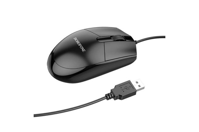 Комплект клавиатура+мышь проводной BOROFONE BG6 Business (Russian Version) USB (черный)