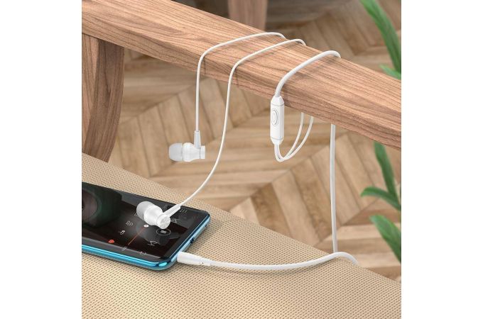 Наушники вакуумные проводные BOROFONE BM67 Talent (белый)