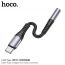 Адаптер для проводной гарнитуры c 3.5 мм на Type-C HOCO LS33 Audio Converter (серый)