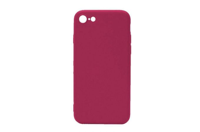 Чехол для iPhone 7/8 Silicone Case Soft Touch (спелый гранат)