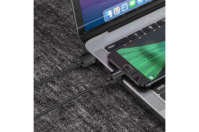 Кабель USB - MicroUSB BOROFONE BX57 2,4A (черный) 1м