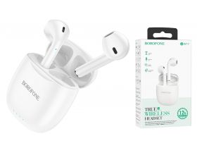 Наушники вакуумные беспроводные BOROFONE BW17 Only Me true wireless headset Bluetooth (белый)