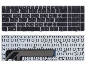 Клавиатура для ноутбука HP Probook 4535S 4530S 4730S черная c серой рамкой