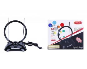 Антенна ТВ комнатная с усилителем TopGreat "Колечко" (220В,38дБ)