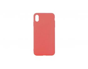 Чехол для iPhone X плотный матовый (серия Colors) (ярко-красный)