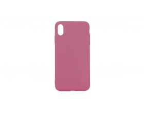 Чехол для iPhone X плотный матовый (серия Colors) (темно-розовый)