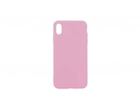 Чехол для iPhone X плотный матовый (серия Colors) (розовый)