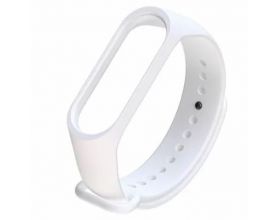 Ремешок силиконовый для XIAOMI MI Band 5/6/7 белый