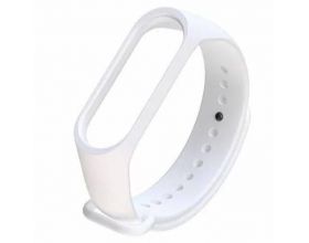 Ремешок силиконовый для XIAOMI MI Band 5/6/7 белый