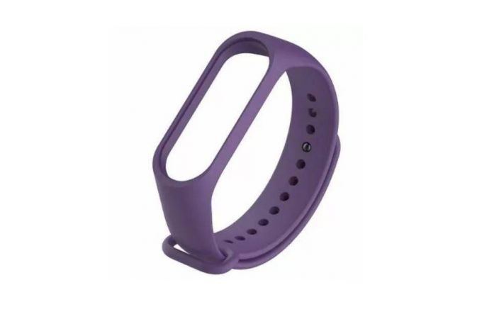 Ремешок силиконовый для XIAOMI MI Band 5 фиолетовый