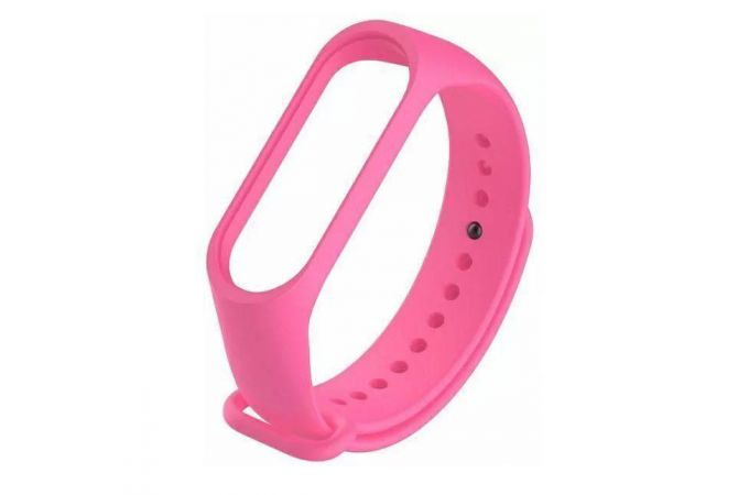 Ремешок силиконовый для XIAOMI MI Band 5 ярко-розовый