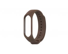 Ремешок силиконовый для XIAOMI MI Band 5 темно-коричневый
