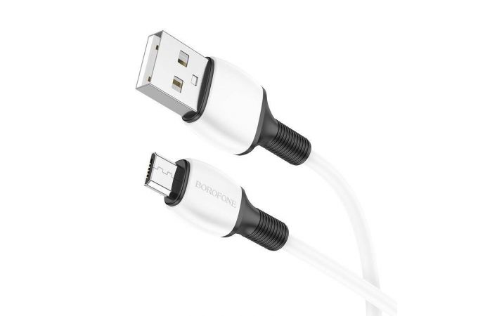 Кабель USB - MicroUSB BOROFONE BX84 2,4A (белый) 1м