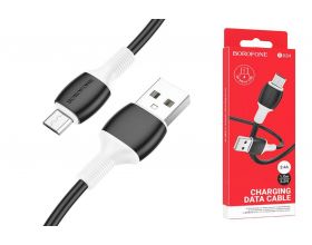 Кабель USB - MicroUSB BOROFONE BX84 2,4A (черный) 1м