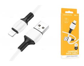 Кабель USB - Lightning BOROFONE BX84 2,4A (белый) 1м