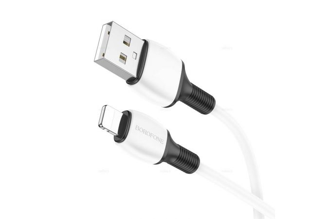 Кабель USB - Lightning BOROFONE BX84 2,4A (белый) 1м