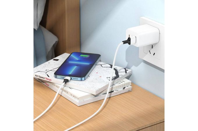 Кабель USB Type-C - Lightning BOROFONE BX84 (белый) 1м