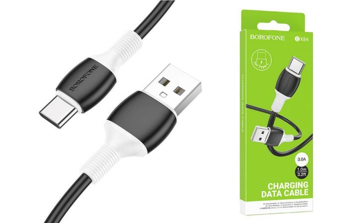 Кабель USB - USB Type-C BOROFONE BX84, 2,4A (черный) 1м