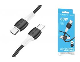 Кабель USB Type-C - USB Type-C BOROFONE BX84, PD60W (черный) 1м