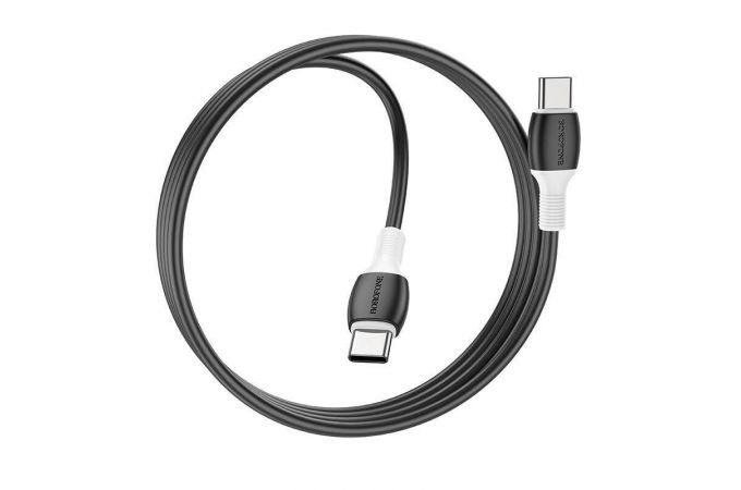 Кабель USB Type-C - USB Type-C BOROFONE BX84, PD60W (черный) 1м