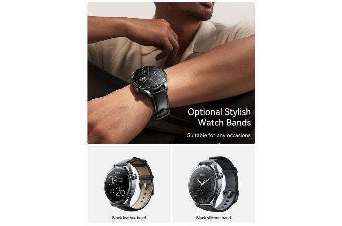 Смарт часы JoyRoom Classic Series JR-FC2 Pro Smart Watch (Answer/Make Call)-Space Grey