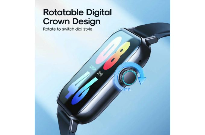 Смарт часы JoyRoom Fit-Life Series JR-FT5 Plus Smart Watch (Answer/Make Call) Graphite Black (черный)