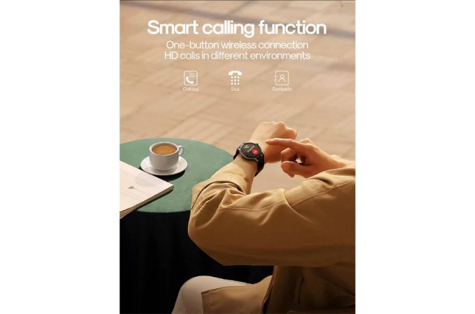 Смарт часы JoyRoom Classic Series JR-FC1 Pro Smart Watch (Answer/Make Call)-Space Grey