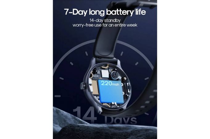 Смарт часы JoyRoom Classic Series JR-FC1 Pro Smart Watch (Answer/Make Call)-Space Grey