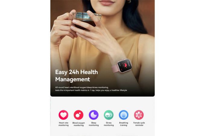 Смарт часы JoyRoom Fit-life Series JR-FT5 Plus Smart Watch (Answer/Make Call)-Rose Gold