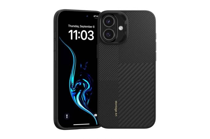 Чехол для iPhone 16 Benks Kevlar Carbon Montage Pro C2 (Black)